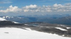 Juvasshyttanin (1840m) kautta nousu vuorelle on helpompi pienemmän korkeuseron takia.