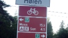 Norjan harvat pyöräilyreitit oli merkattu selkeästi.